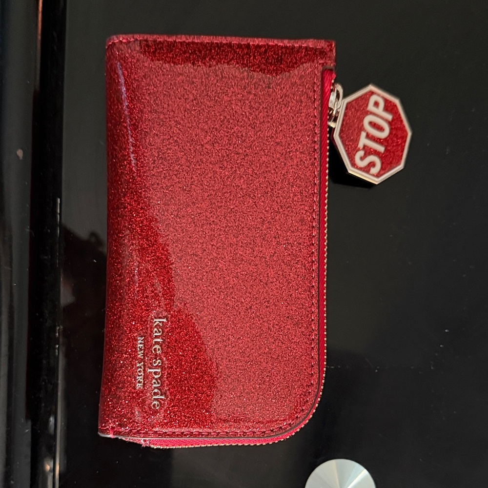 Kate Spade Sparkling Red Zip Wallet